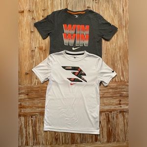 🔴SOLD🔴Nike 3BRAND by Russel Wilson. Bundle of 2 boys size 12(L) shirts